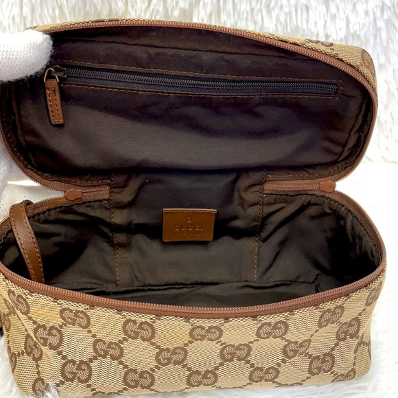 GUCCI WEBLINE COSMETIC  CASE WITH EYELINER POUCH - Picture 7 of 13